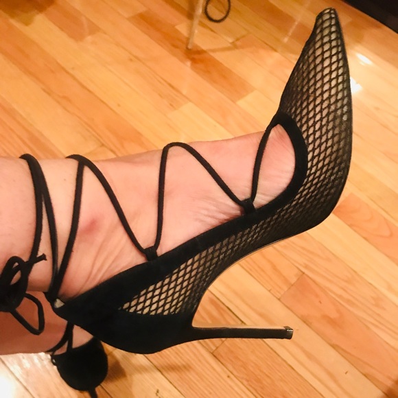 Gianvito Rossi suede mesh pumps last sale day - Picture 4 of 8